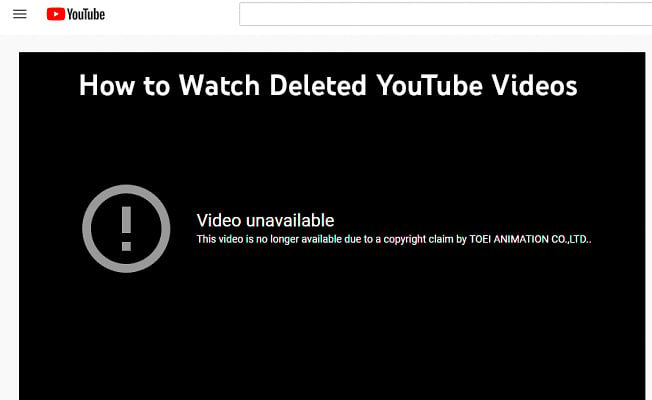 How to Watch Deleted YouTube Videos